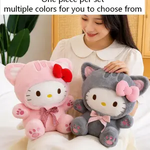 Cute Plush Cat Toy Doll, Soft Stuffed Animal Pillow Gift, Perfect for Kids & Adults, Cozy Hugable Companion, Ideal Present, Soft Cuddly Gift