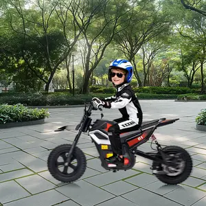 24V 350W Electric Dirt Bike for Kids, Up to 13.67 MPH High Speed Motorized Motorcycle with Rear Suspension & 12" Pneumatic Rubber Tires, Twist Grip Throttle, Ideal Birthday Christmas Gift for Teens