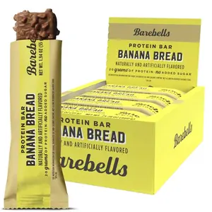 Barebells Protein Bars - Box of 12 Healthy Snack with 15-20g protein - Dietary Snacks, Milk, Protein Sweet Snack, Protein Treats, High Protein Bars