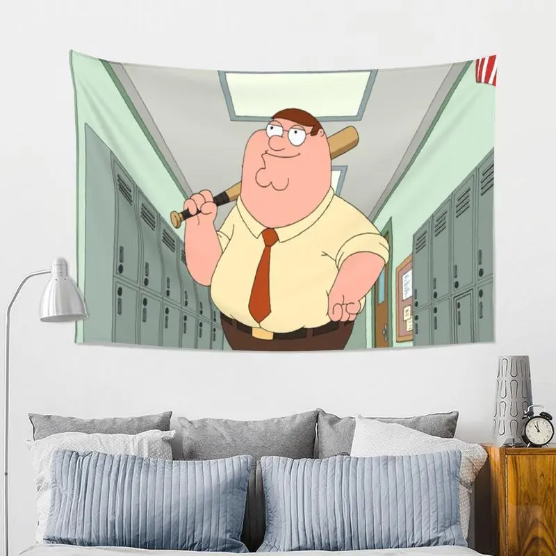 Peter Griffin Album Cover Tapestry - Soft Peach Beige Polyester Wall Hanging, Lightweight Machine-Washable Home Decoration, Colorful Gift for Bedroom, Living Room