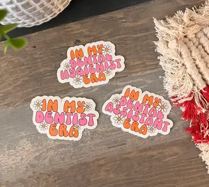 Dental Sticker In My Dental Era Decor Decorative Pack Waterproof Prop Room Ornaments