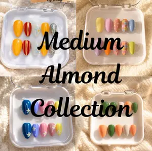 Nail Envy by Trinity Press On Nails Medium Almond Collection - Handmade Craftsmanship, Reusable, Perfect for Special Occasions & Everyday Look