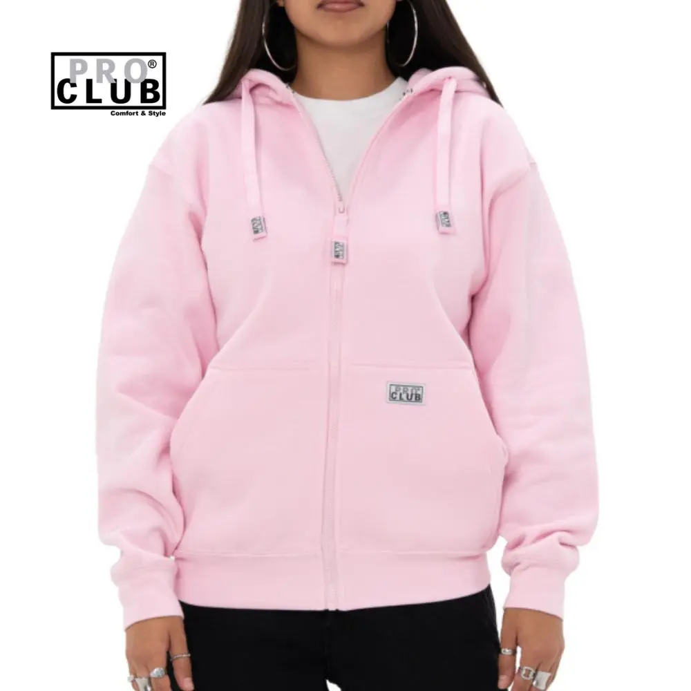 Pro Club Men's Heavyweight Full Zip Fleece Hoodie Casual Soft