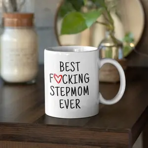 Stepmom Gifts Step Mom Mug - "Best Stepmom Ever" Funny Step Mom Gift Birthday Christmas Mother's Day - Ceramic Gift Idea Drinkware 11oz