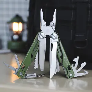 WESVE MT-04 18 in 1 multitool, D2 Steel Folding Knife,Stainless Steel Folding Tool with Pliers, for Camping & EDC ，Scissors, saws, screwdrivers, rope cutters, files, bottle openers, wire strippers