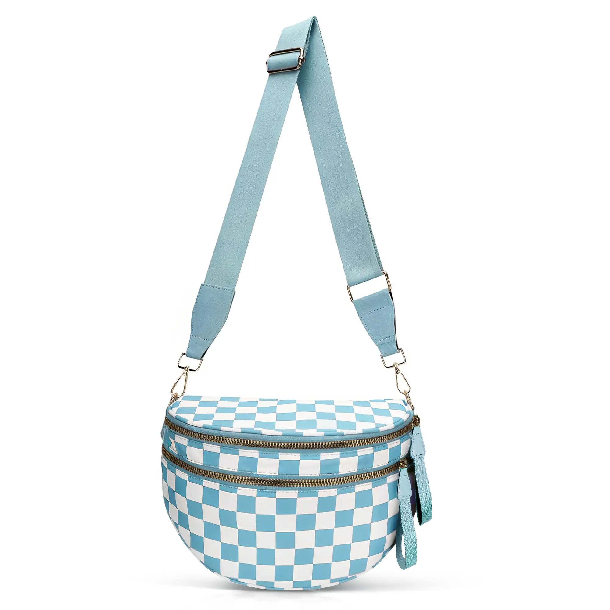 Ice Blue Checkered