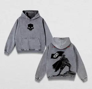 Helldivers 2 Washed Hoodie – Unisex Cotton Pullover Featuring The Taste of Freedom Graphic, Streetwear for Gamers