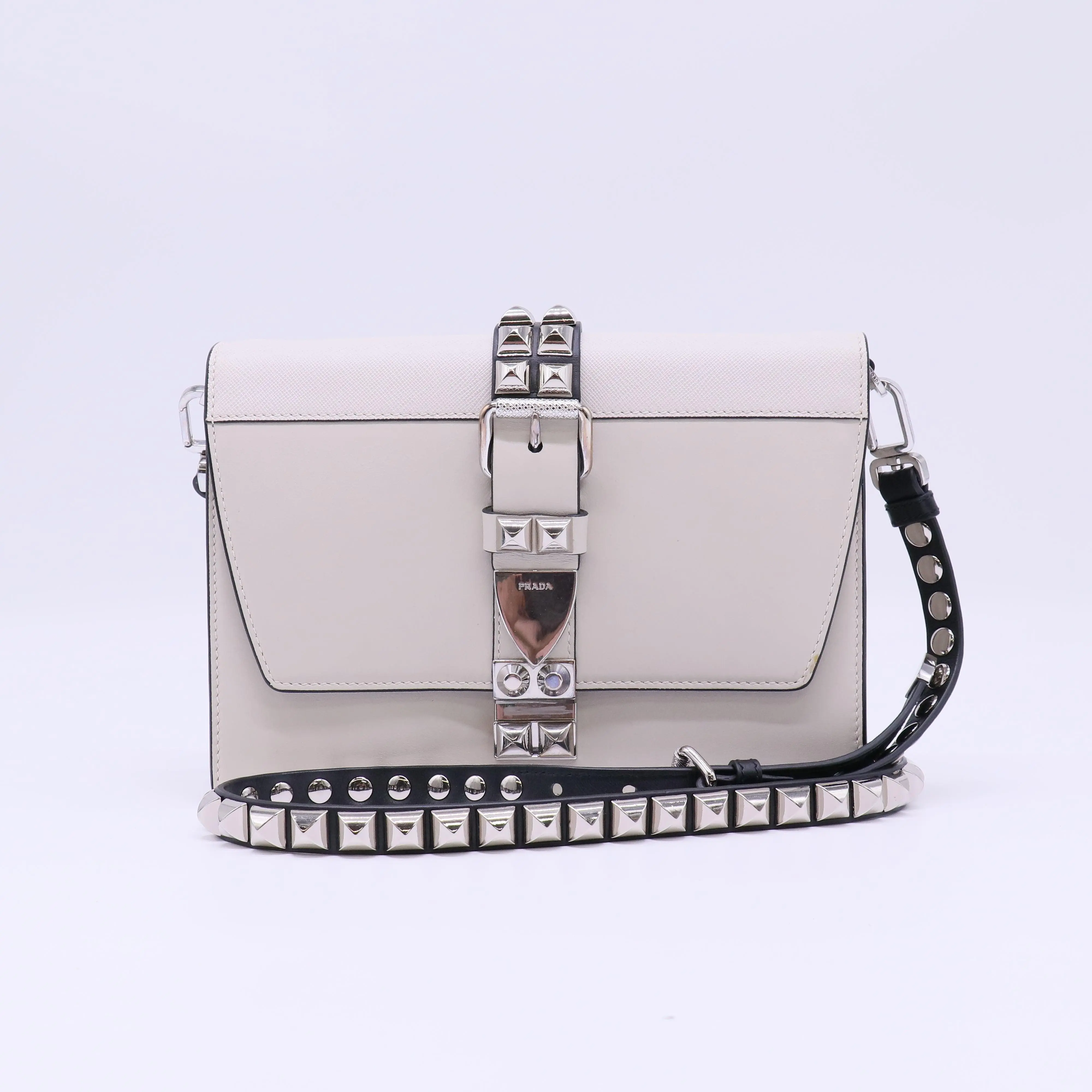 Pre-owned PRADA Leather Crossbody Bags Saffiano & City Calf Elektra Crossbody Bag B22504