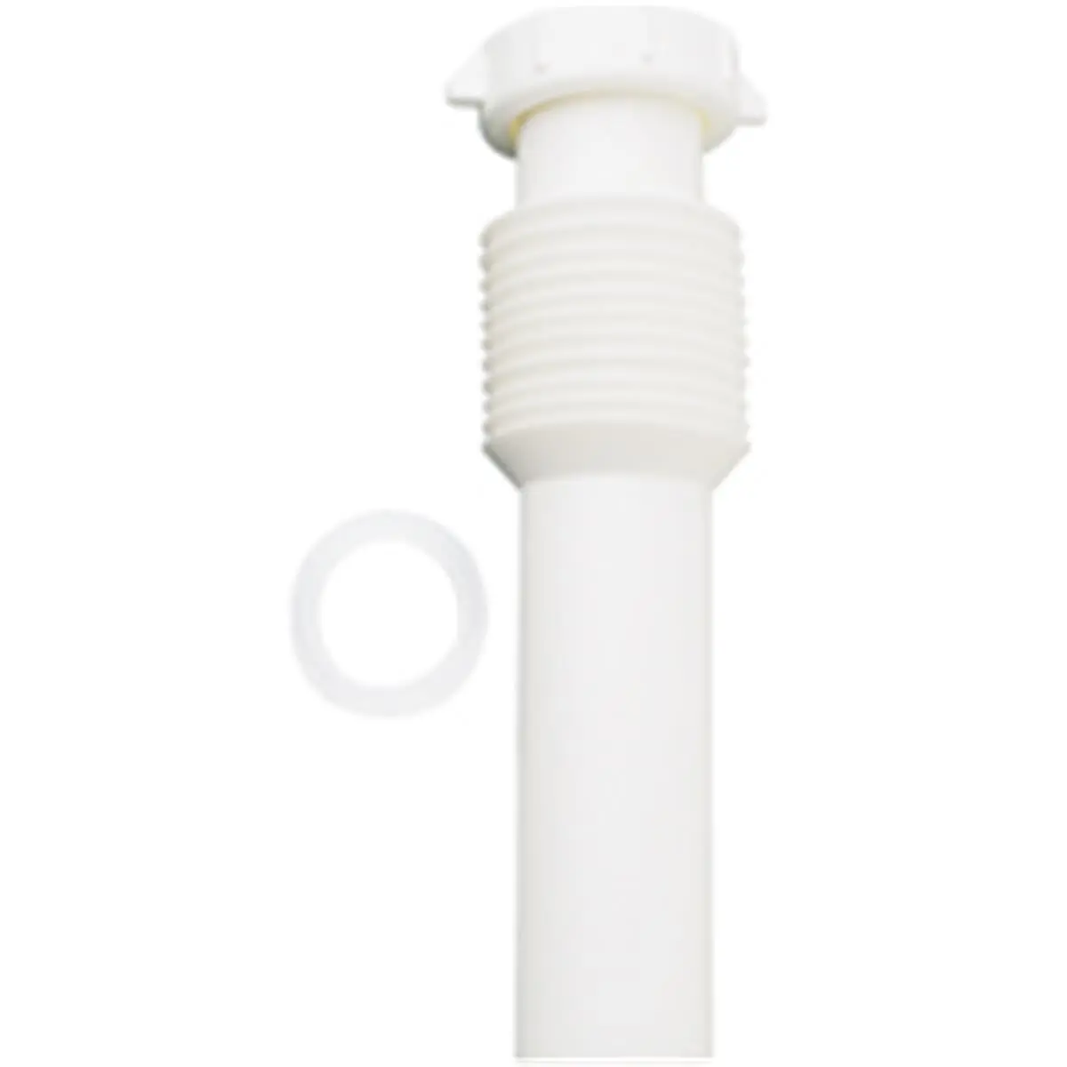 212 MAIN Flex-N-Fix Flexible Plastic 1.5x12 in Sink Tailpiece, Direct-Connect Plumbing Accessory for Boating Water Sports, 1.5 X 12 In