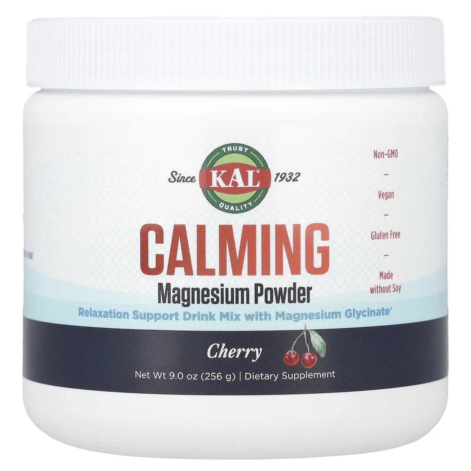 KAL Calming Magnesium Powder, Cherry, 9 oz (256 g) KAL Calming Magnesium Powder, Cherry, 9 oz (256 g)