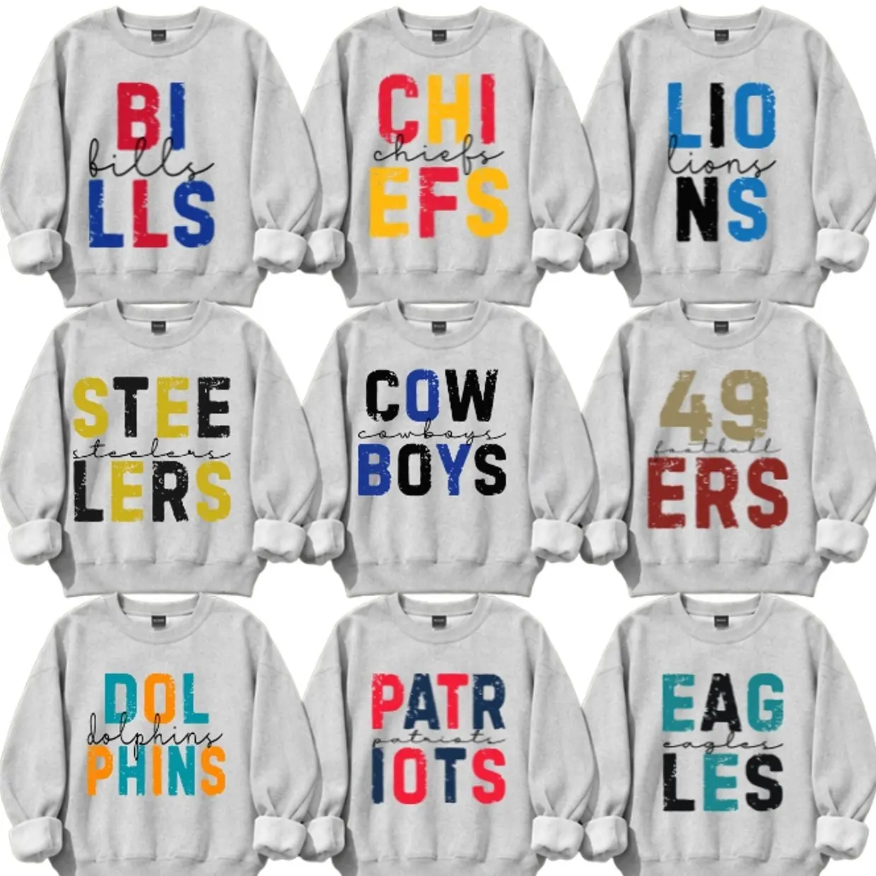 [SALE OFF 50%] Vintage Football First Down All Team Sweatshirt | Team Colors Retro Style | Game Day Unisex Pullover  RGM
