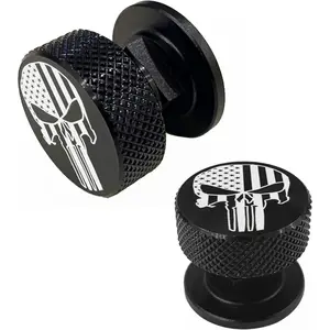 Welding Hood Helmet Pipeliner Fasteners 1Pair Black USA Flag Pattern Aluminum Helmet Pipeliner Headgear Replacement Parts Accessories Screws Flip Hood Anti-rust
