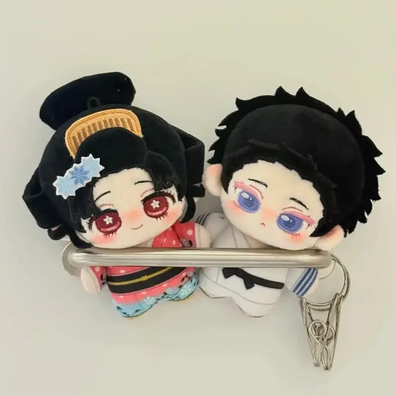 New Demon Slayer Kokichi Akaza 10cm Cute Nunu Style Renxue Themed Cotton Plush Doll Soft Stuffed Toy Collectible Gift