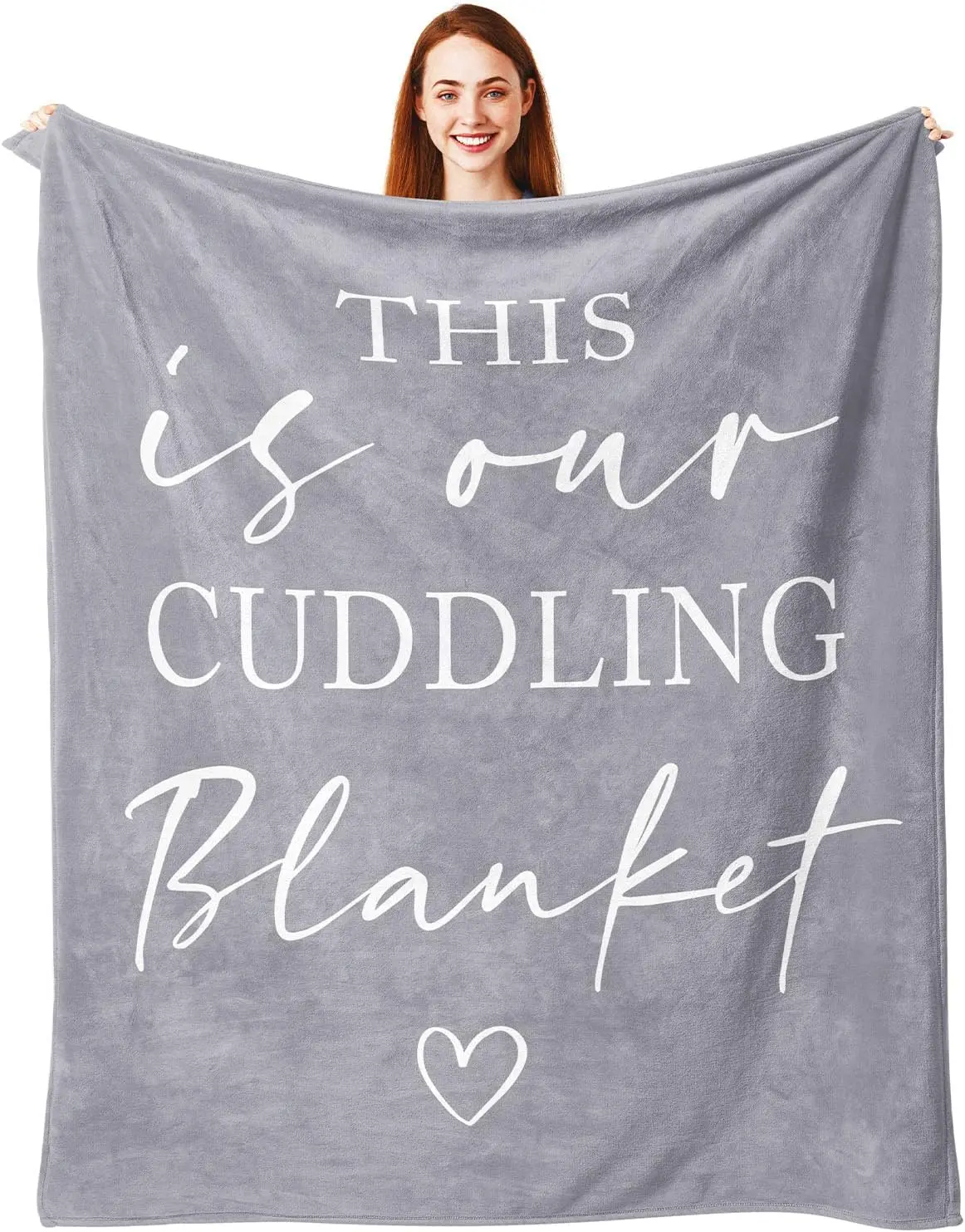 Romantic Couple Cuddling Flannel Blanket, Gifts for Couples Girlfriend Boyfriend Wife Husband for Anniversary Christmas Wedding Engagement
