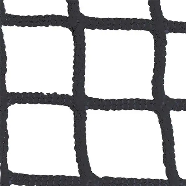 Champion Sports Official Size Weatherproof Lacrosse Net, 6' x 6' x 7 Dimensions, 7mm Knotless Polyester Mesh, 1.5" Thickness, Black, 7 Mm Knotless Polyester Mesh