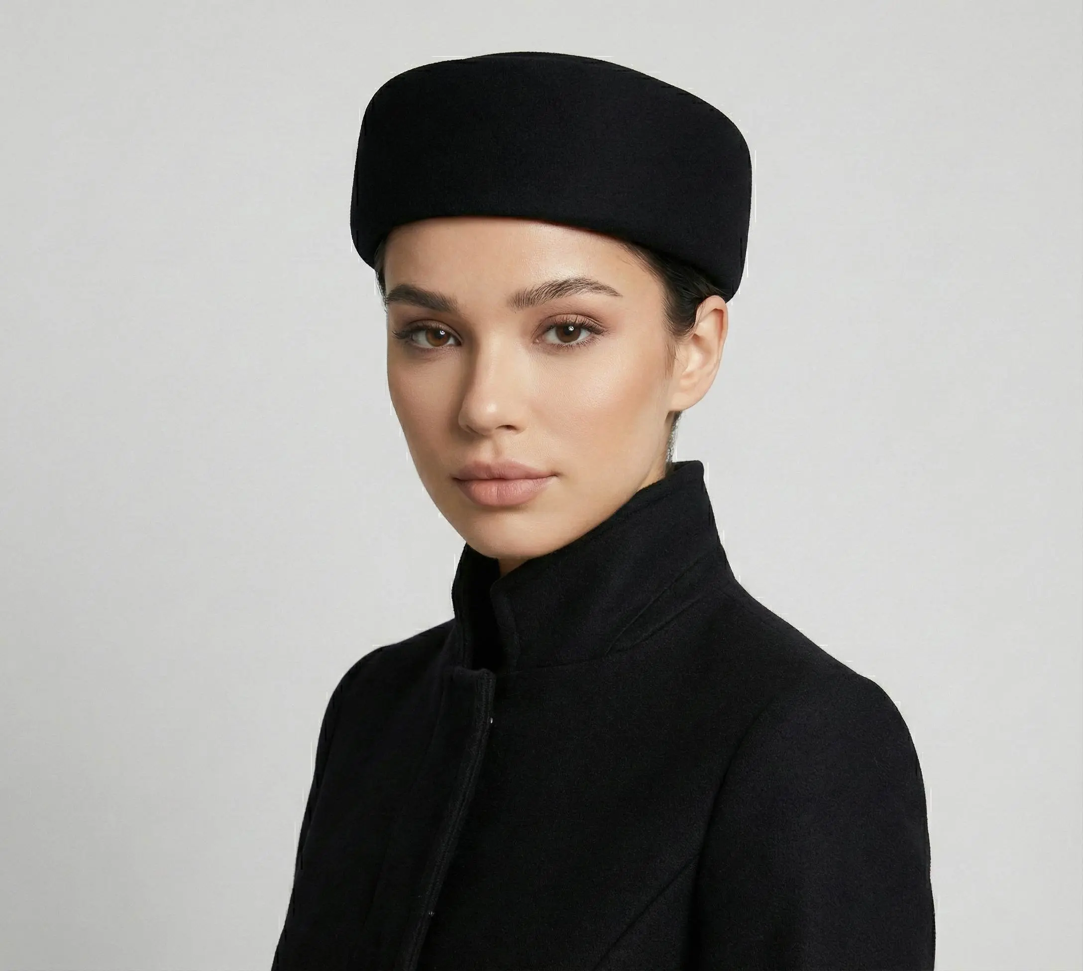 Vintage Women Hat 100% Wool - Bridal Accessory for Wedding Guest