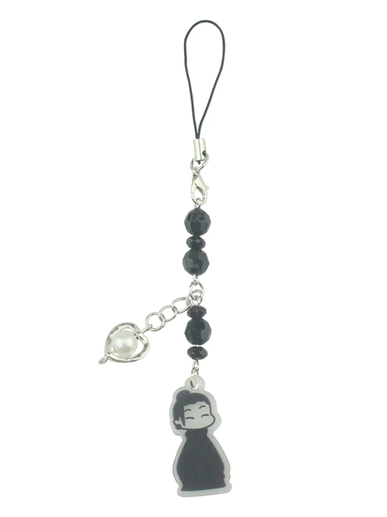 Anime Peripheral Jujutsu Kaisen Gojo Satoru Fashion Acrylic Beaded Phone Case Chain Cartoon Bag Pendant Decoration Phone Charms Phone Accessory Cell Phone Charm Phone Accessories Charm