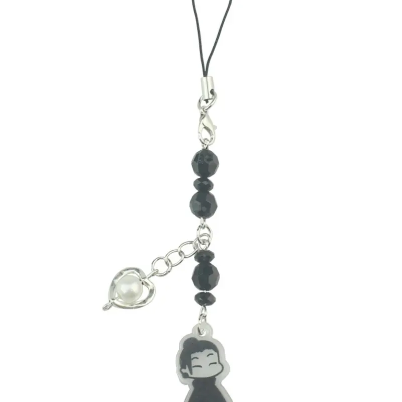 Anime Peripheral Jujutsu Kaisen Gojo Satoru Fashion Acrylic Beaded Phone Case Chain Cartoon Bag Pendant Decoration Phone Charms Phone Accessory Cell Phone Charm Phone Accessories Charm