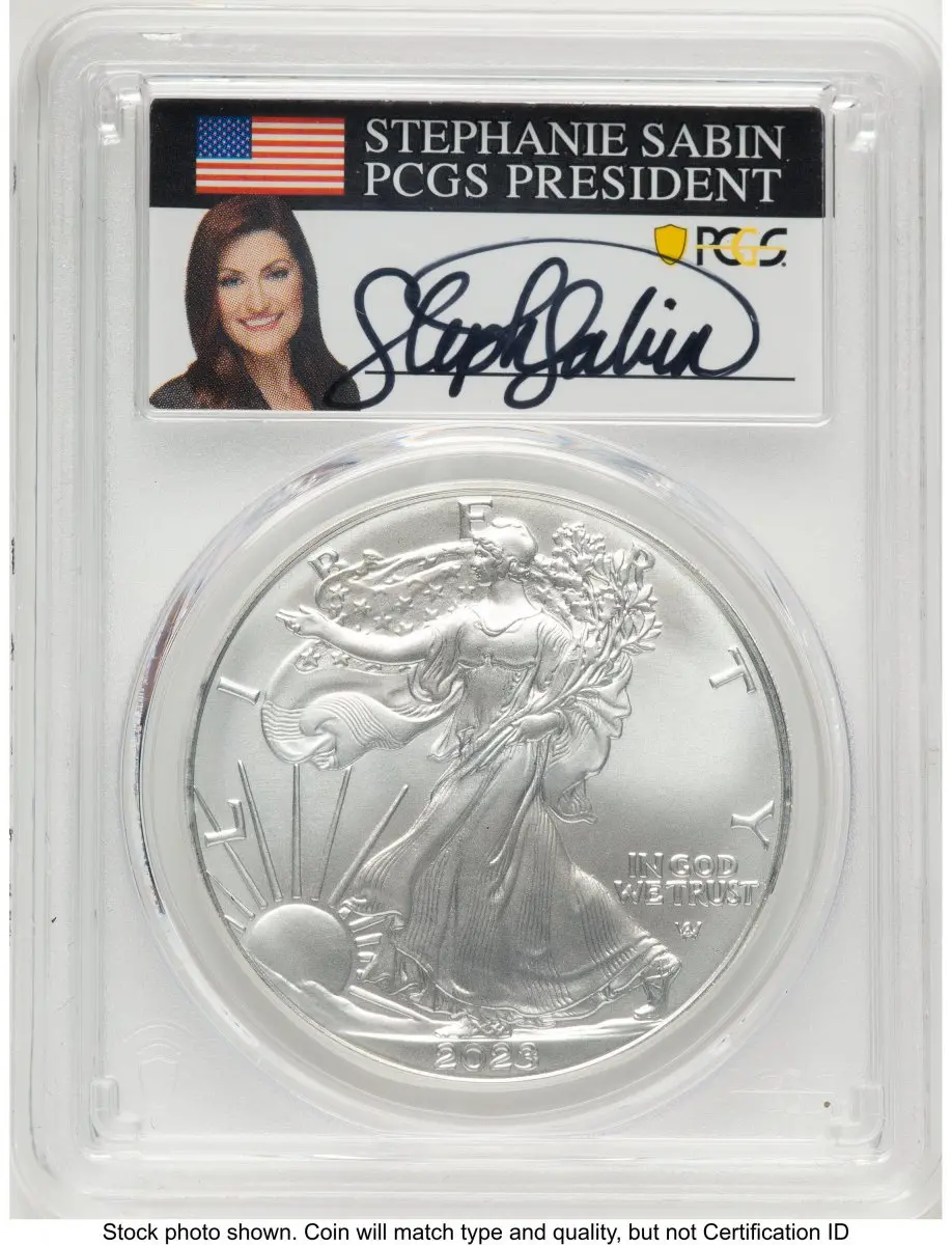 Modern Bullion Coins (2023 Silver Eagle FDI Stephanie Sabin)