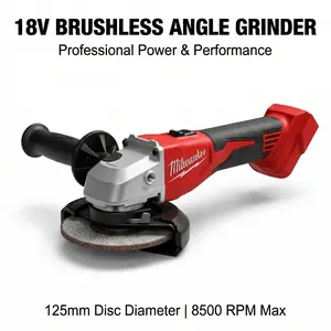 Milwaukee M18 Cordless Angle Grinder 125mm Brushless Paddle Switch Metal Too queen size powertoolessentials
