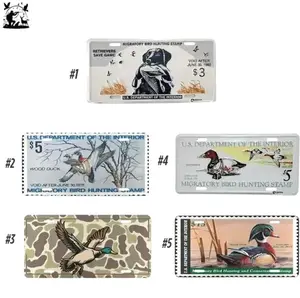 FEDERAL DUCK STAMP License Plate King Buck Official 2012 - 2013 Official 1974-1975 Camouflage Duck Vanity Plate, Personalized License Plate, Car Decor, Gift for Outdoorsy Lovers, Hunting Themed