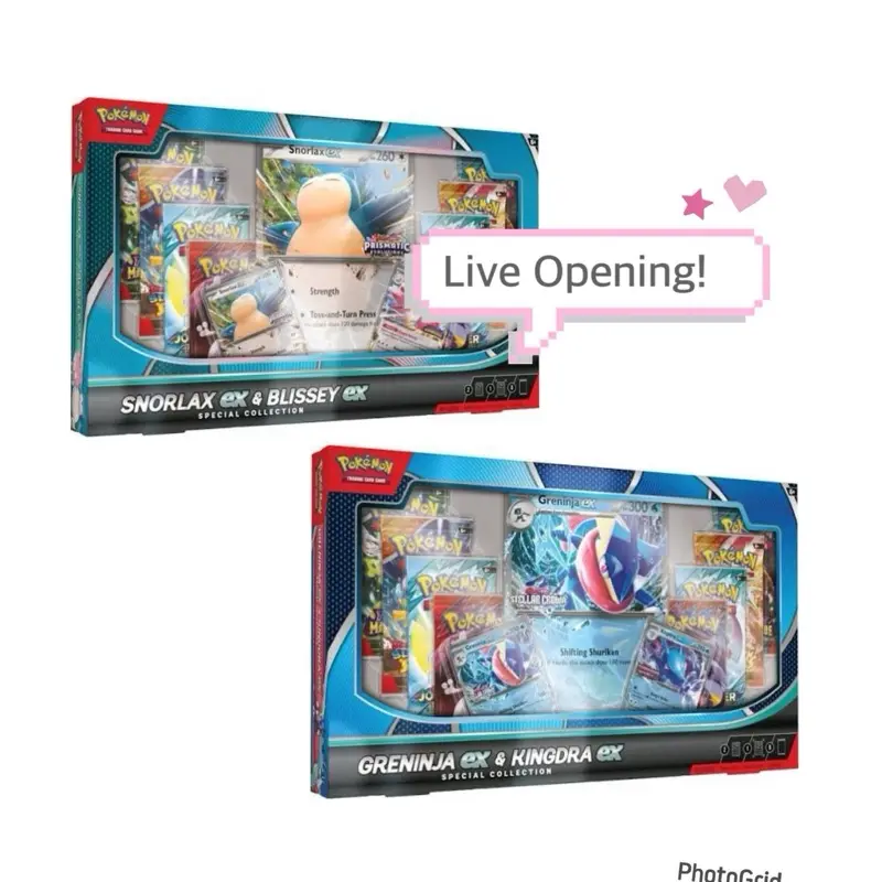 Pokemon Snorlax Ex or Greninja Ex box [LIVE OPENING]