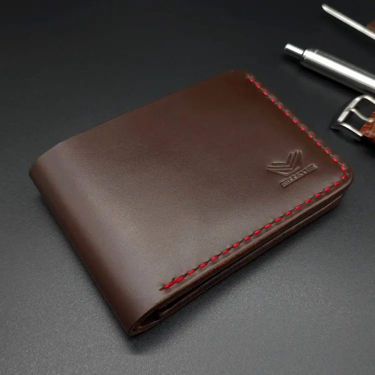 Dark Brown w/ Red Thread