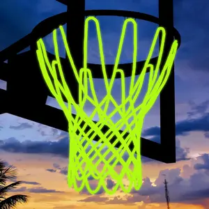 Basketball Net Outdoor, 2025 Upgrade All Weather Anti Whip Basketball Net Replacement -12 Loops