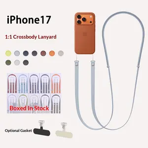 Applicable to Apple official lanyard magnetic suction iPhone17 crossbody lanyard webbing lanyard Apple mobile phone original lanyard