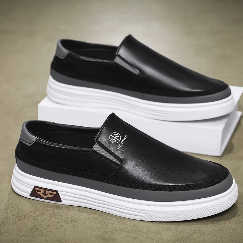 NWOT TOLYPACH Slip On Platform Sneakers White Tan Casual Shoes Men’s 10.5 Summer 2026 new men main image 2