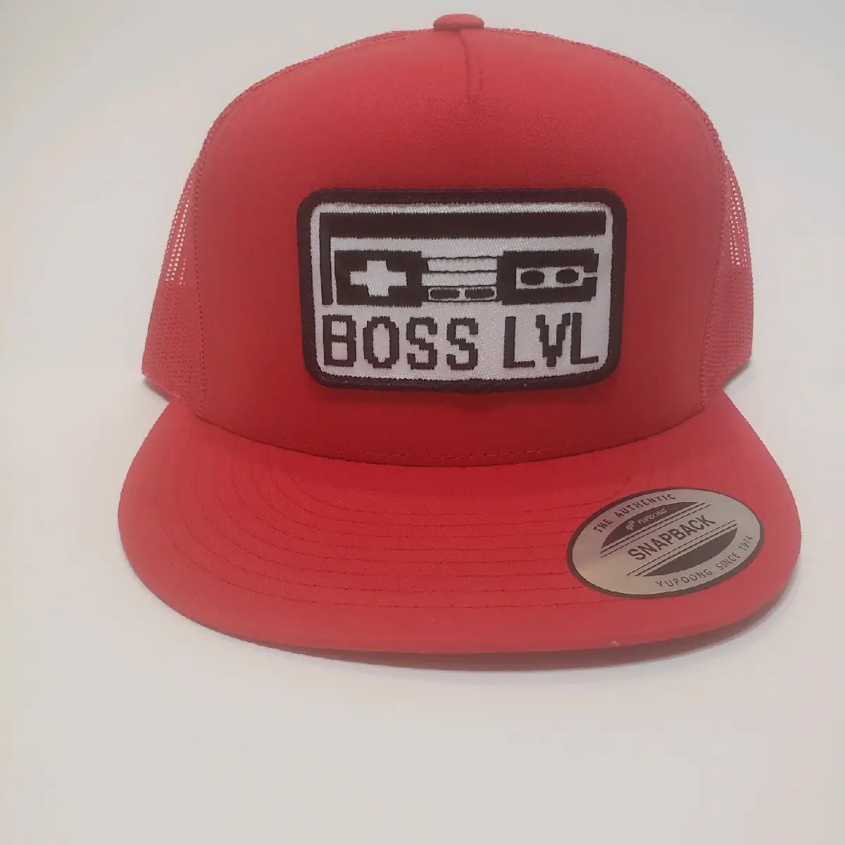 BOSS LVL Creations Unisex Trucker Hat - Classic Red