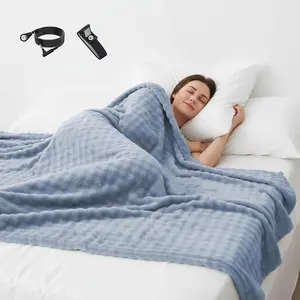 Grounding Blanket Grounding Sheets , Grounding Throw with Grounding Wristband for Improved Sleep,Conductive Grounded Mat for Bed with Grounding Wire (Blue, )