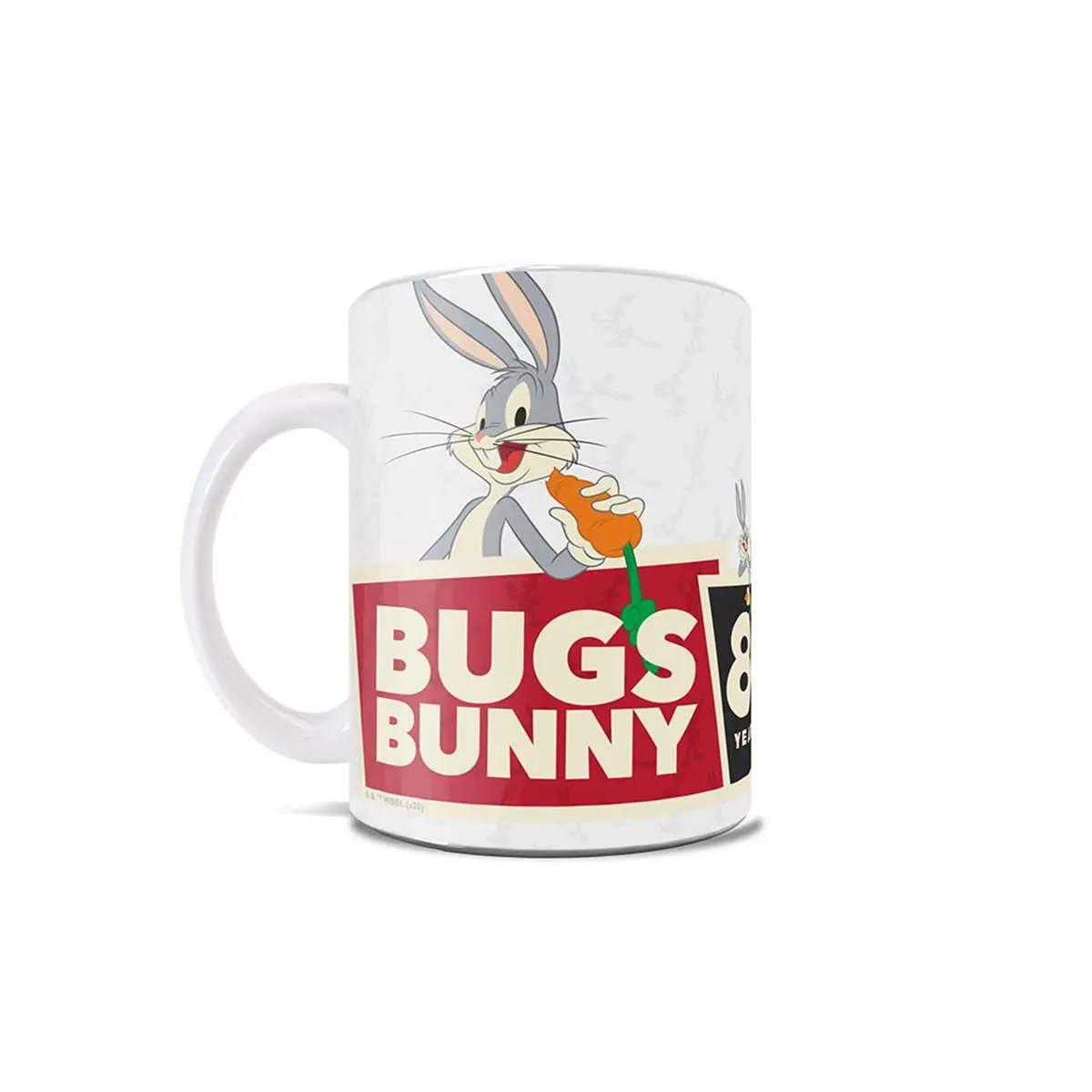 Trend Setters Looney Tunes Bugs Bunny 80th White Ceramic Mug