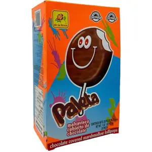 Paleta de la Rosa Bombom- Marshmallow Lollipops Covered In Chocolate 20Pcs