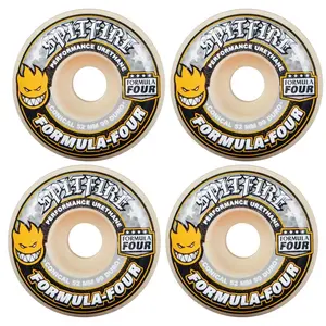 Spitfire Wheels 54mm F4 99A Conical Yellow Print