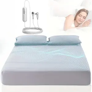 Grounding Sheets, 95% Organic Cotton + 5% Pure Silver Fiber, Grounding Sheet Earth Connected Bedding Fitted Earth Sheets with Grounding Cord