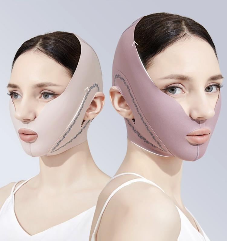 Full Face Lift V-Line Sculpting BANDAGE: Anti-Sagging Strap for Double Chin Nasolabial Fold Tightening