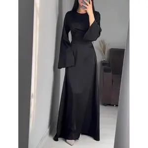 Women Long Elegant Modest Long Sleeve Dress