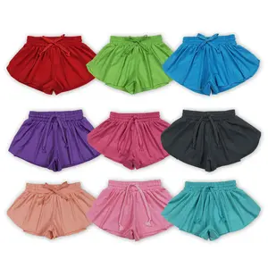 Solid Color Kids' Athletic Yoga Shorts - Ultra Comfortable, Breathable & Stretchy for Active Little Ones