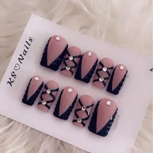 KS120 Square Acrylic Press On Nails