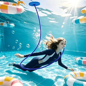 1 Piece Diving Snorkel, Anti-choke Single/Dual Head Breathing Apparatus with Underwater Valve, Silicone Oxygen Supply Device, Deep Sea Breathing Equipment for Beginners and Adults