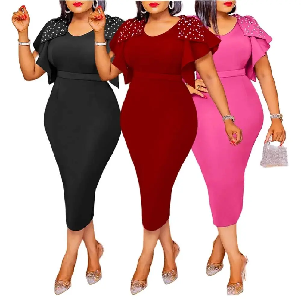 Elegant Women Gowns guest Dresses/Women Casual Dress