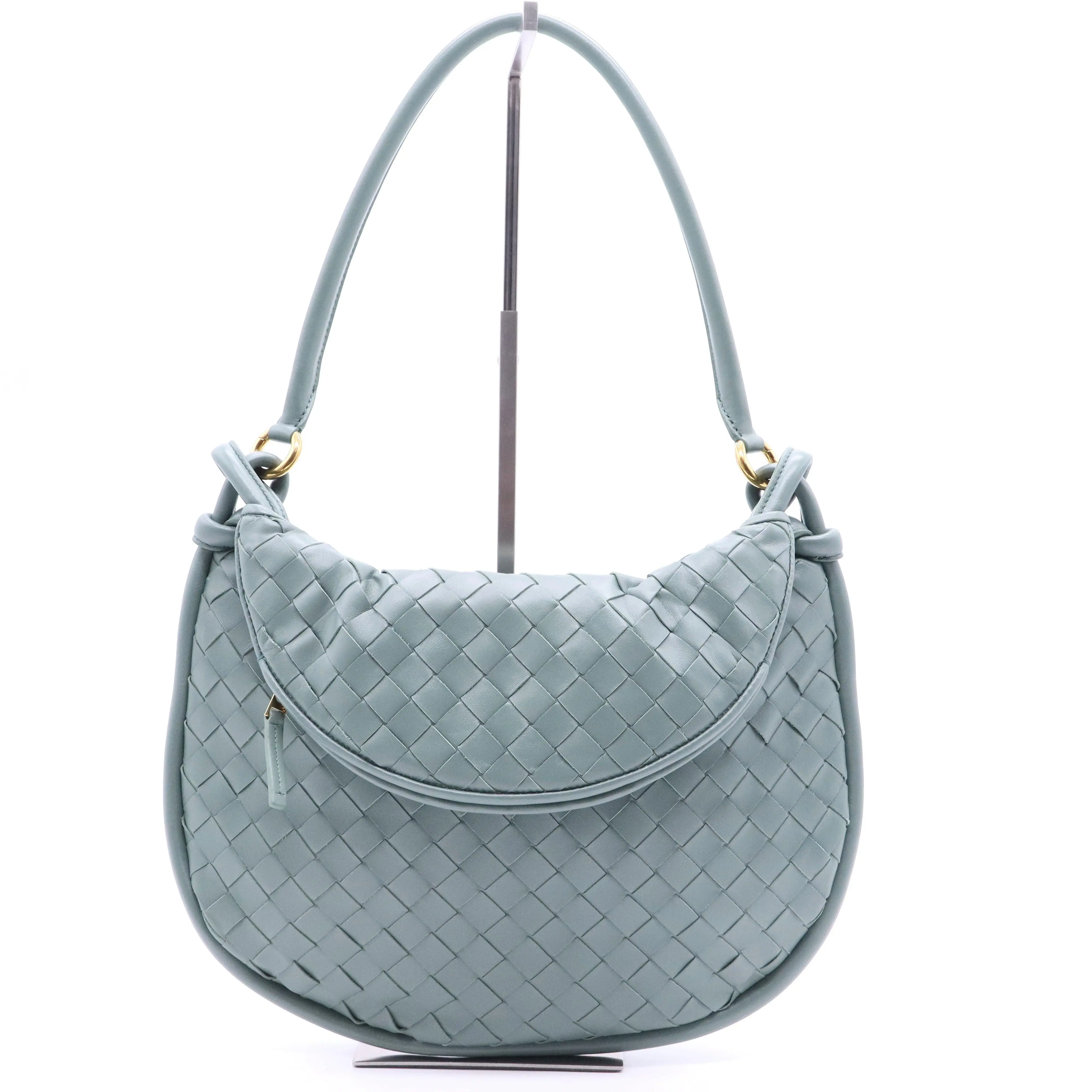 Pre-owned Bottega Veneta  Intrecciato Leather  Shoulder Bags Gemelli Shoulder Bag