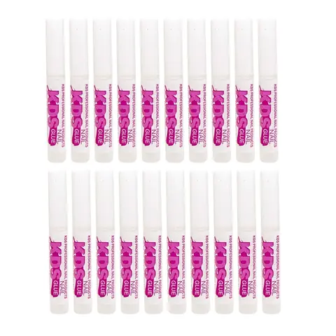 KDS Nail Glue for Professional Fake Nail Art & Design 20Pcs Nail Tip Extension Glue in Bottle Form, Glue For Nails, Secure Hold, Nail Tech, Diy Nails At Home, Decorated Nails