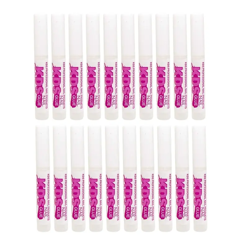 KDS Nail Glue for Professional Fake Nail Art & Design 20Pcs Nail Tip Extension Glue in Bottle Form, Glue For Nails, Secure Hold, Nail Tech, Diy Nails At Home, Decorated Nails
