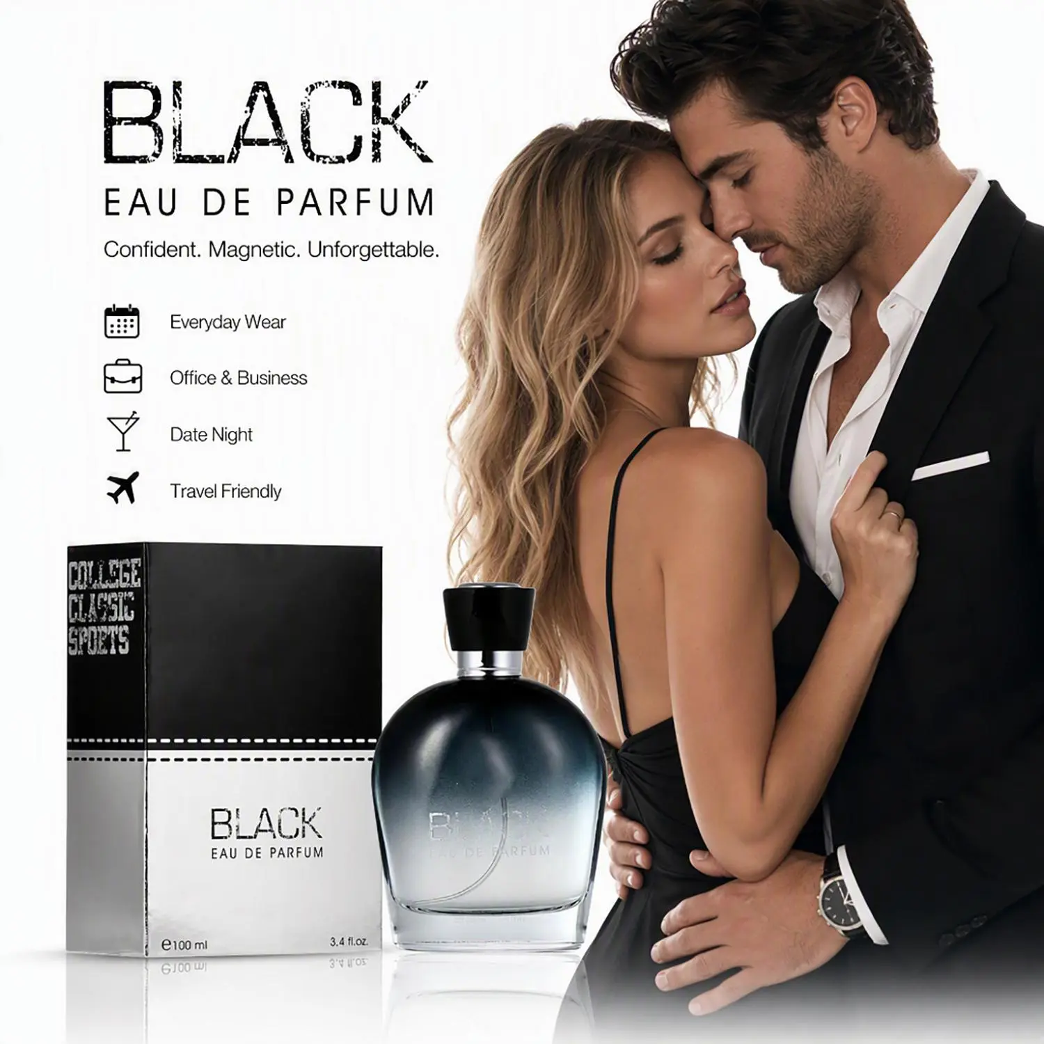 Men's Pheromone Cologne, long-lasting cedarwood blend with floral fruity notes. Pheromones make her desire you, spark a fiery night. Perfect for Christmas, Birthday & Memorial. Men's Pheromone Perfume. Men's Pheromone Fragrance. 100ml/3.4fl.oz