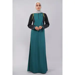 Teal & Black Essential Jilbab