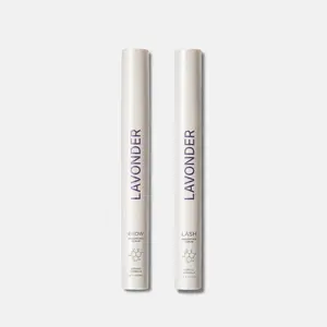 Lavonder Lash & Brow Enhancing Serum Duo for Fuller-Looking Lashes and Brows, Prostaglandin-Free, Gentle Formula, Vegan & Cruelty-Free