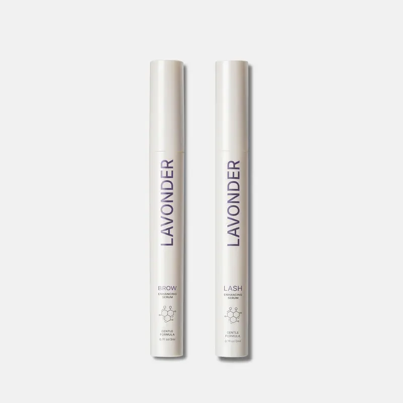 Lavonder Lash & Brow Enhancing Serum Duo for Fuller-Looking Lashes and Brows, Prostaglandin-Free, Gentle Formula, Vegan & Cruelty-Free