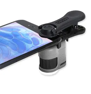 Carson MicroMini™ 20x LED Lighted Pocket Microscope (MM-380) with Universal Smartphone Digiscoping Adapter
